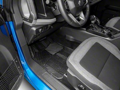 RedRock 4-Piece All-Weather Floor Mats; Black (Universal; Some Adaptation May Be Required)