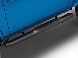 RedRock 5-Inch Oval Bent End Side Step Bars; Black (21-25 Bronco 2-Door)