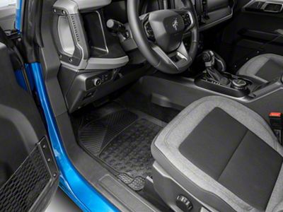 RedRock All-Weather Floor Mat Set with One-Piece Rear Mat; Black (Universal; Some Adaptation May Be Required)