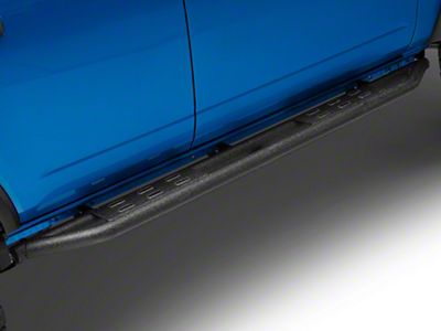 RedRock Side Armor with Step Pads; Textured Black (21-25 Bronco 4-Door)