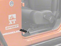 RedRock Foot Pegs; Textured Black (07-18 Jeep Wrangler JK)