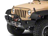 RedRock Full Width Winch Front Bumper with Halogen Fog Lights (07-18 Jeep Wrangler JK)