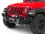 RedRock Full Width Winch Front Bumper with Halogen Fog Lights (18-26 Jeep Wrangler JL)