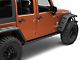 RedRock Jeep Wrangler HD Straight Rocker Steps; Textured Black J116331 ...
