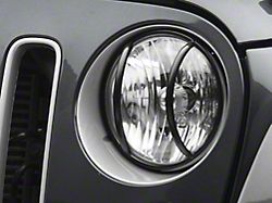 RedRock Euro Headlight Guards; Black (07-18 Jeep Wrangler JK)