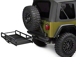 RedRock Hitch Mounted Cargo Rack; 7-Inch XL (87-06 Jeep Wrangler YJ & TJ)