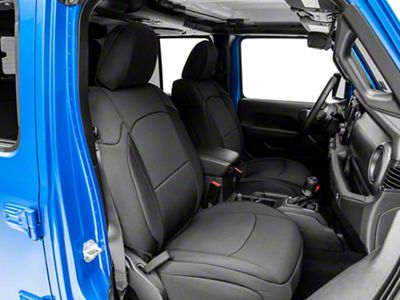 RedRock Custom Fit Front and Rear Seat Covers; Black (20-25 Jeep Gladiator JT)