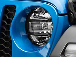 RedRock Euro Style Headlight Guards; Carbon Fiber Look (20-25 Jeep Gladiator JT)