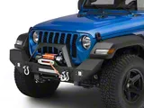 RedRock Max-HD Full Width Winch Front Bumper with Fog Lights and LED Light Bar (20-26 Jeep Gladiator JT)