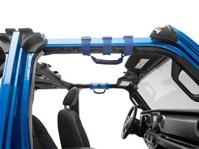RedRock Roll Bar Grab Handles; Black (20-25 Jeep Gladiator JT)