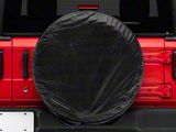 RedRock 30 to 32-Inch Spare Tire Cover; Black (66-18 Jeep CJ5, CJ7, Wrangler YJ, TJ & JK)