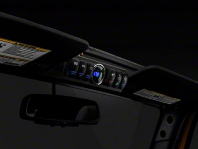 RedRock 6-Switch Control Box with Harness and Digital Voltmeter (07-18 Jeep Wrangler JK)