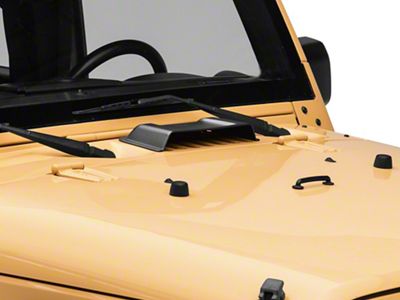 RedRock Cowl Vent Air Scoop; Textured Black (07-18 Jeep Wrangler JK)