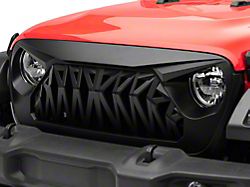 RedRock Deep Woods Grille; Matte Black (18-25 Jeep Wrangler JL w/o TrailCam)