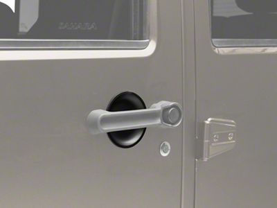 RedRock Door Handle Paint Guards; Matte Black (07-18 Jeep Wrangler JK)