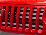 RedRock Grille Insert; Red Line (18-26 Jeep Wrangler JL w/o TrailCam)