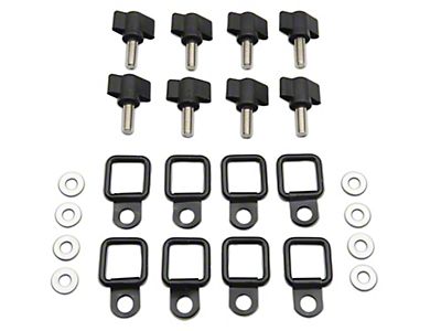 Universal Jeep Wrangler Hard Top Quick Removal Fastener Thumb Screw And Nut Kit Fits All CJ YJ