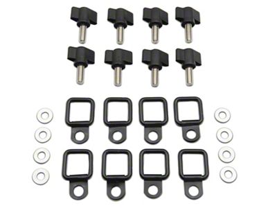 RedRock Hard Top Quick Removal Fastener Kit with D-Rings (97-18 Jeep Wrangler TJ & JK)