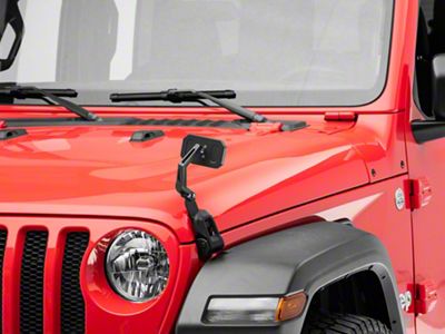 RedRock Hood Mounted Mirror Kit (18-25 Jeep Wrangler JL)
