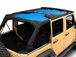 RedRock Mesh Sun Shade; Front and Rear; Blue (07-18 Jeep Wrangler JK 4-Door)