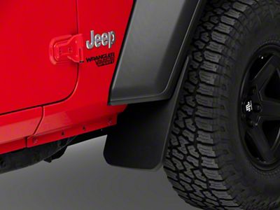 RedRock Mud Guards; Front and Rear (18-25 Jeep Wrangler JL, Excluding Rubicon & Willys)