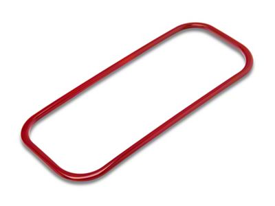 RedRock Radio Plate Trim; Red (03-06 Jeep Wrangler TJ)