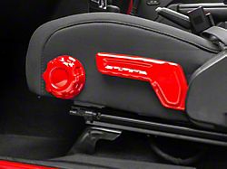 RedRock Seat Adjuster Trim; Red (18-25 Jeep Wrangler JL)