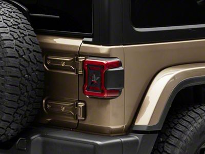 RedRock Star Tail Light Covers (18-25 Jeep Wrangler JL w/ Factory LED Tail Lights)