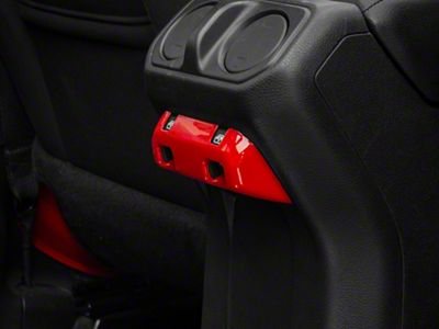 RedRock Switch Panel Trim; Red (18-25 Jeep Wrangler JL)