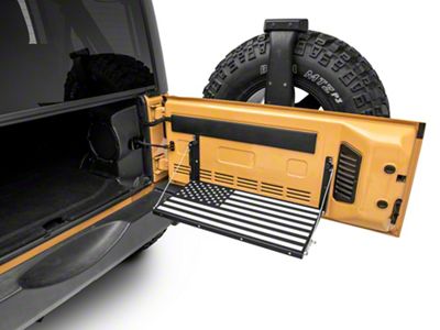 RedRock Tailgate Storage Rack; Stars and Stripes (07-18 Jeep Wrangler JK)