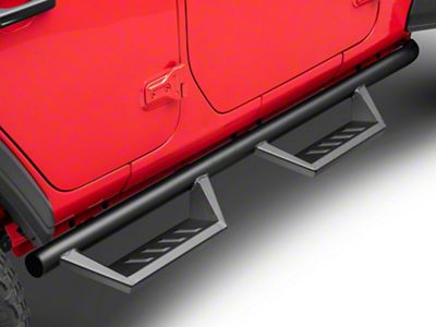 RedRock Tubular Drop Steps (18-25 Jeep Wrangler JL 4-Door)