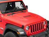 RedRock Type-STM Ram Air Hood; Unpainted (18-25 Jeep Wrangler JL)