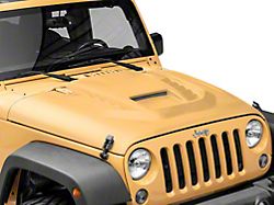 RedRock Type-STM Style Ram Air Hood; Unpainted (07-18 Jeep Wrangler JK)
