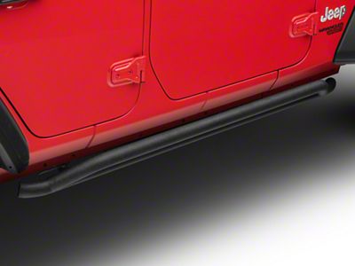 RedRock Rocker Guards; Textured Black (18-25 Jeep Wrangler JL 4-Door)