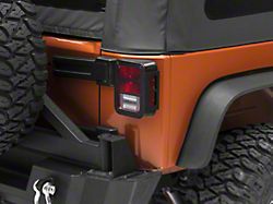 RedRock Tail Light Guards; Black (07-18 Jeep Wrangler JK)