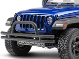 RedRock Tubular Front Bumper; Textured Black (18-25 Jeep Wrangler JL)