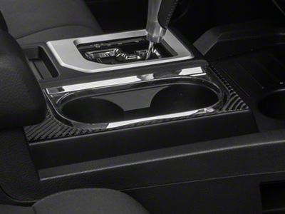 RedRock Console Cup Holder Trim; Carbon Fiber (14-21 Tundra)