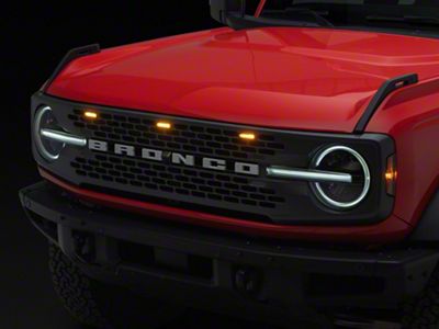 RedRock 3-Piece LED Grille Light Kit (21-25 Bronco Badlands, Wildtrack)
