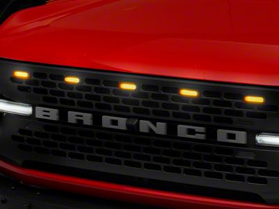 RedRock 5-Piece LED Grille Light Kit (21-25 Bronco Badlands, Wildtrack)