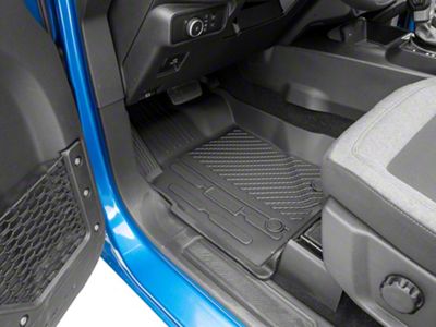 RedRock All-Weather Molded Front and Rear Floor Liners; Black (21-25 Bronco 4-Door)