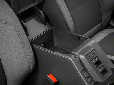 RedRock Arm Rest Upper Storage Tray; Rubber Coated (21-25 Bronco)