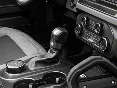RedRock Billet Console Switch Cover Kit; Black (21-25 Bronco)