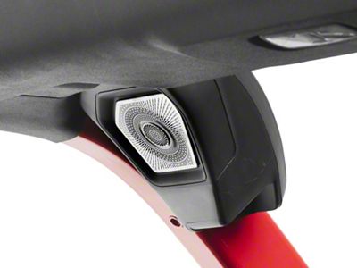 RedRock Cargo Speaker Cover Kit; Stainless (21-25 Bronco)