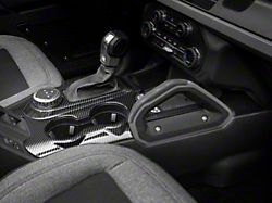 RedRock Center Console Cover Trim; Carbon Fiber (21-24 Bronco)