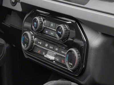 RedRock Center Console Cover Trim; Gloss Black (21-25 Bronco)