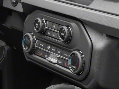 RedRock Center Console Cover Trim; Matte Black (21-25 Bronco)