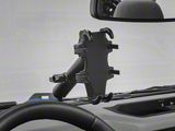 RedRock Dashboard Phone Mount; Black Aluminum (21-25 Bronco)