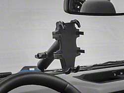 RedRock Dashboard Phone Mount; Black Aluminum (21-25 Bronco)