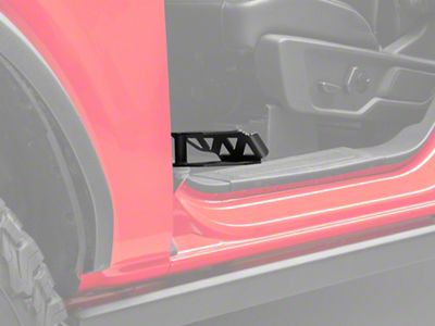 RedRock Foot Rest Pedals; Front and Rear (21-25 Bronco 4-Door)