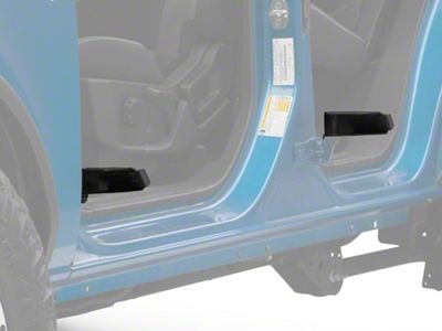 RedRock Foot Rest Pedals; Front and Rear (21-25 Bronco 4-Door)